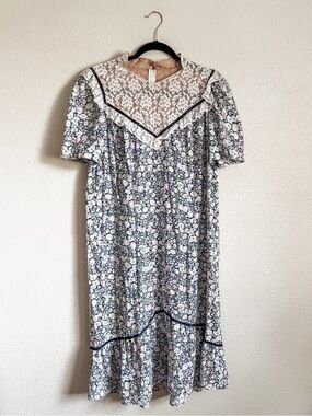 Vintage bete collection Honolulu lace and floral dress